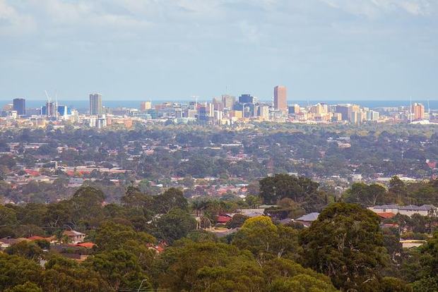 Adelaide city skyline